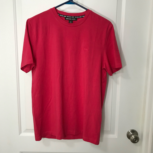 Michael Kors Men’s Red Cotton Short Sleeve T-shirt Size S/P - Picture 1 of 4